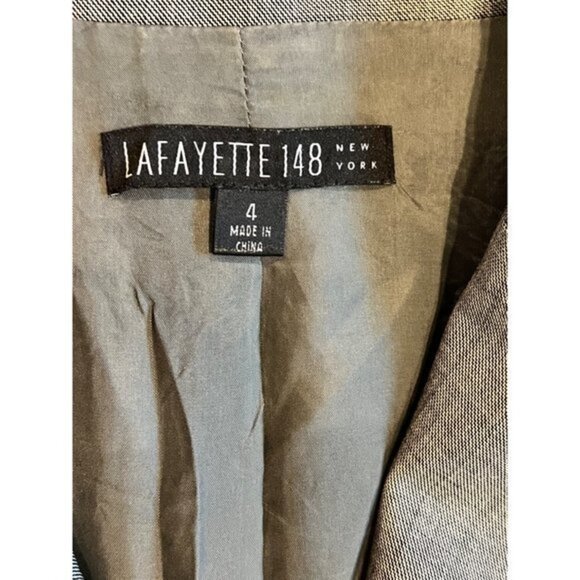 LAFAYETTE 148 women's grey wool suit blazer size 4 - Picture 5 of 11